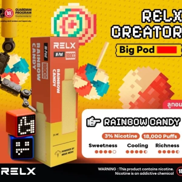 Relx Creator 積木系列18000puffs 煙彈(第一次購買記得買主機唷)：圖片 2