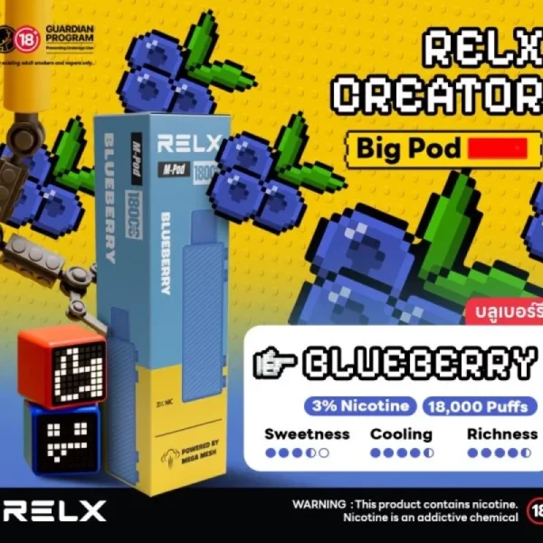 Relx Creator 積木系列18000puffs 煙彈(第一次購買記得買主機唷)：圖片 3